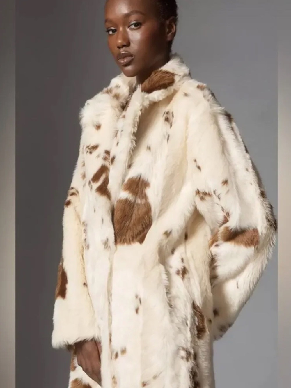 Maeve Anthropologie Medium M Grand Glam faux fur coat - Picture 2 of 8